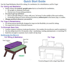 Load image into Gallery viewer, Meditation Bench Quick Start Guide