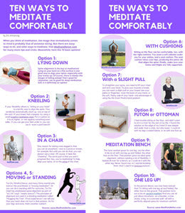 INFOGRAPHIC: 10 Ways to Meditate Comfortably